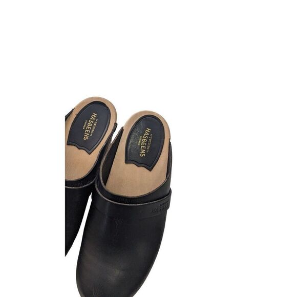 Swedish Hasbeens 37 Husband Clogs Black Mule‎ - Picture 5 of 8